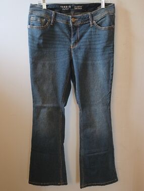 Torrid Mid-Rise Dark Blue Bootcut Jeans
